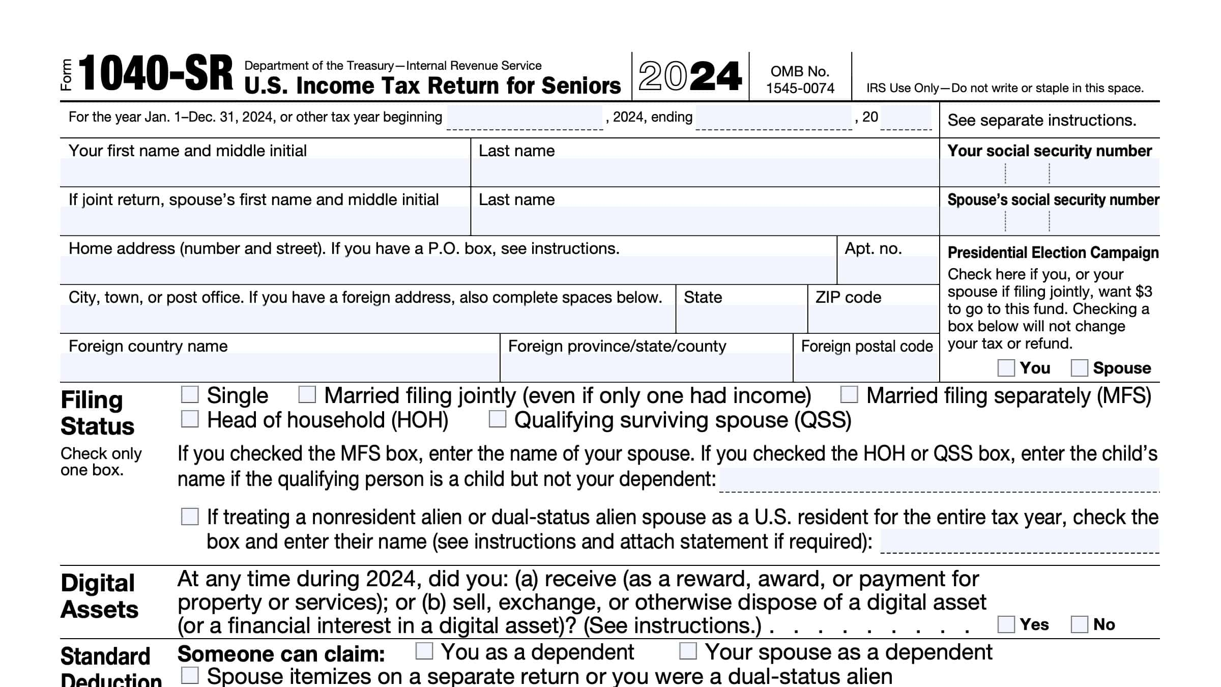 Irs 1040 Form 2026 Download