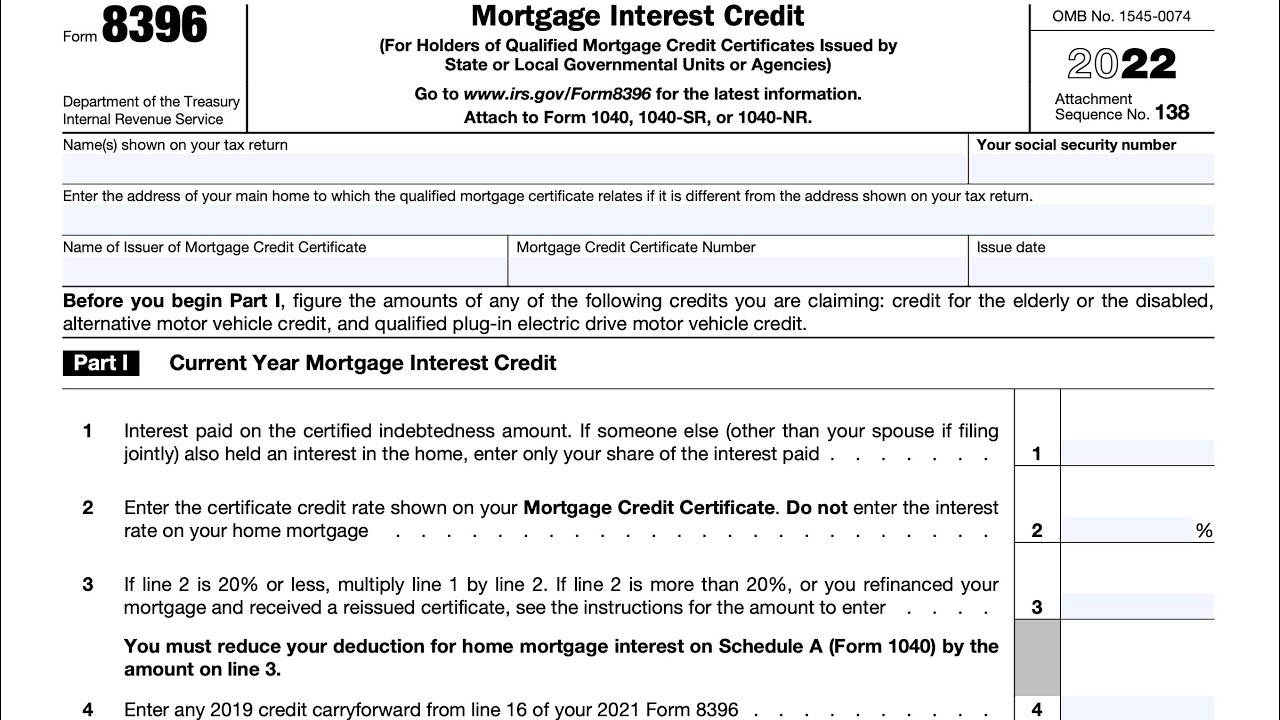 Irs Form Mortgage Interest