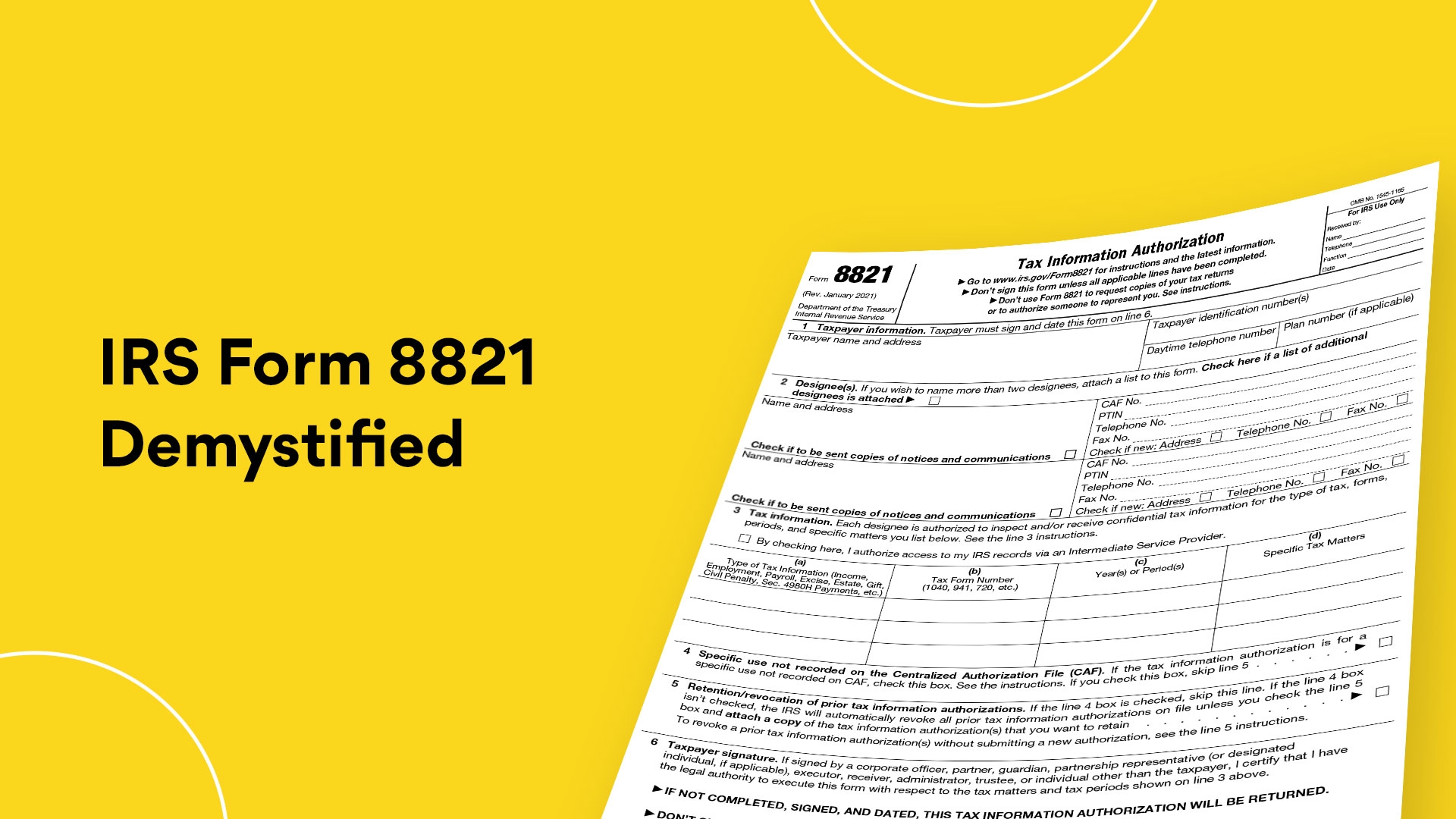 IRS Form 8821 Demystified Your 2025 Step by Step Guide Xenett