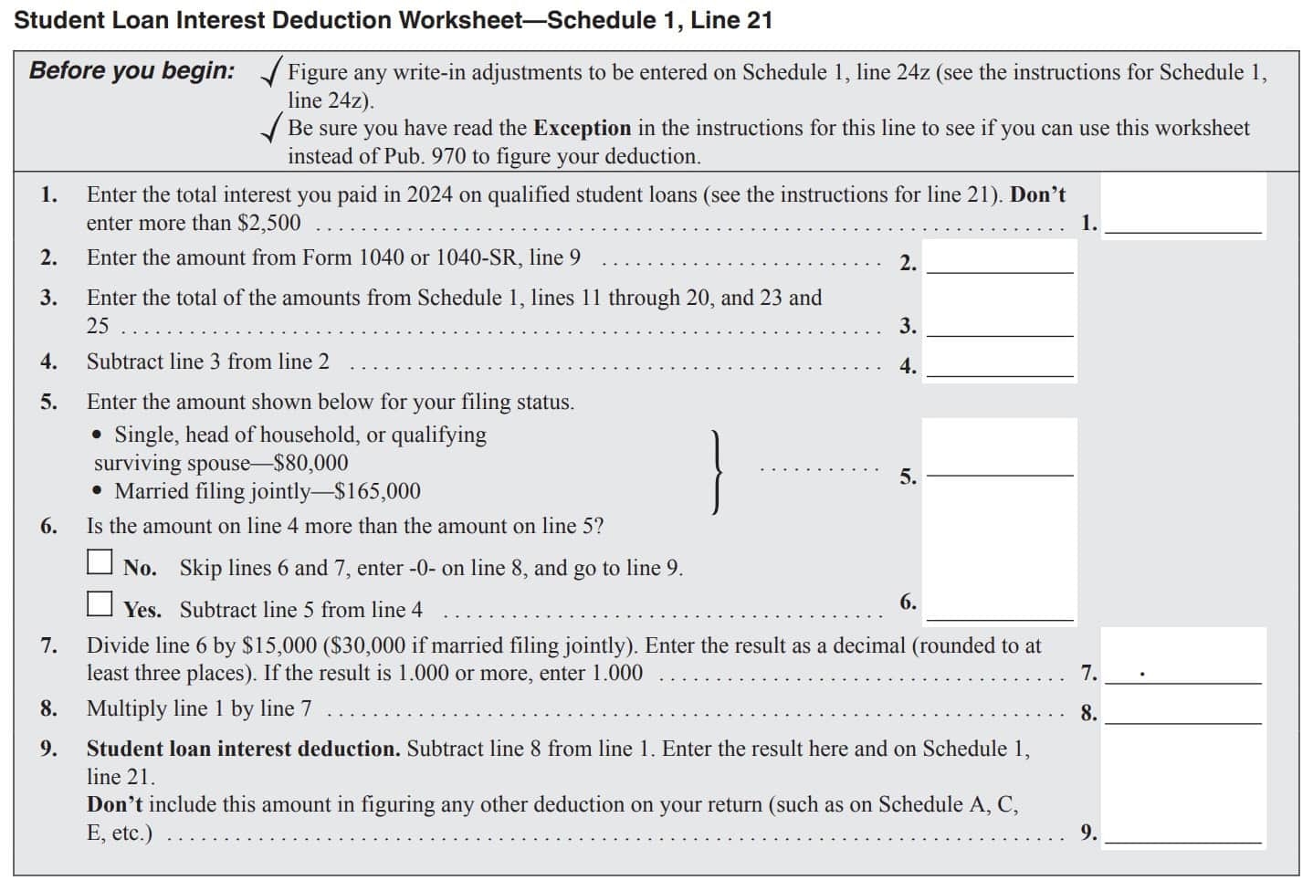 IRS Schedule 1 Instructions Additional Income amp AGI Adjustments