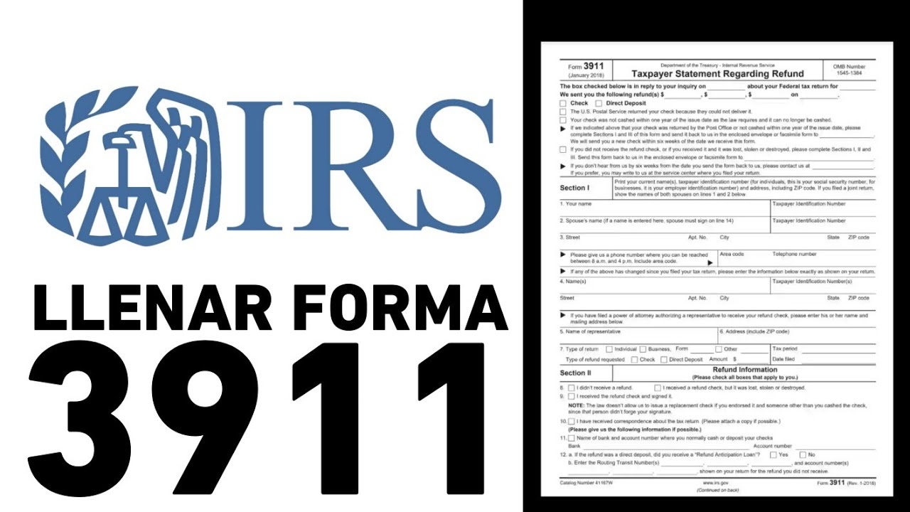 Irs Form 3911 Printable