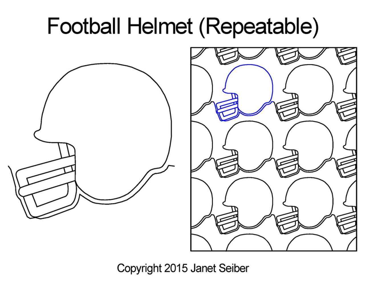 Football Helmet Printable Template