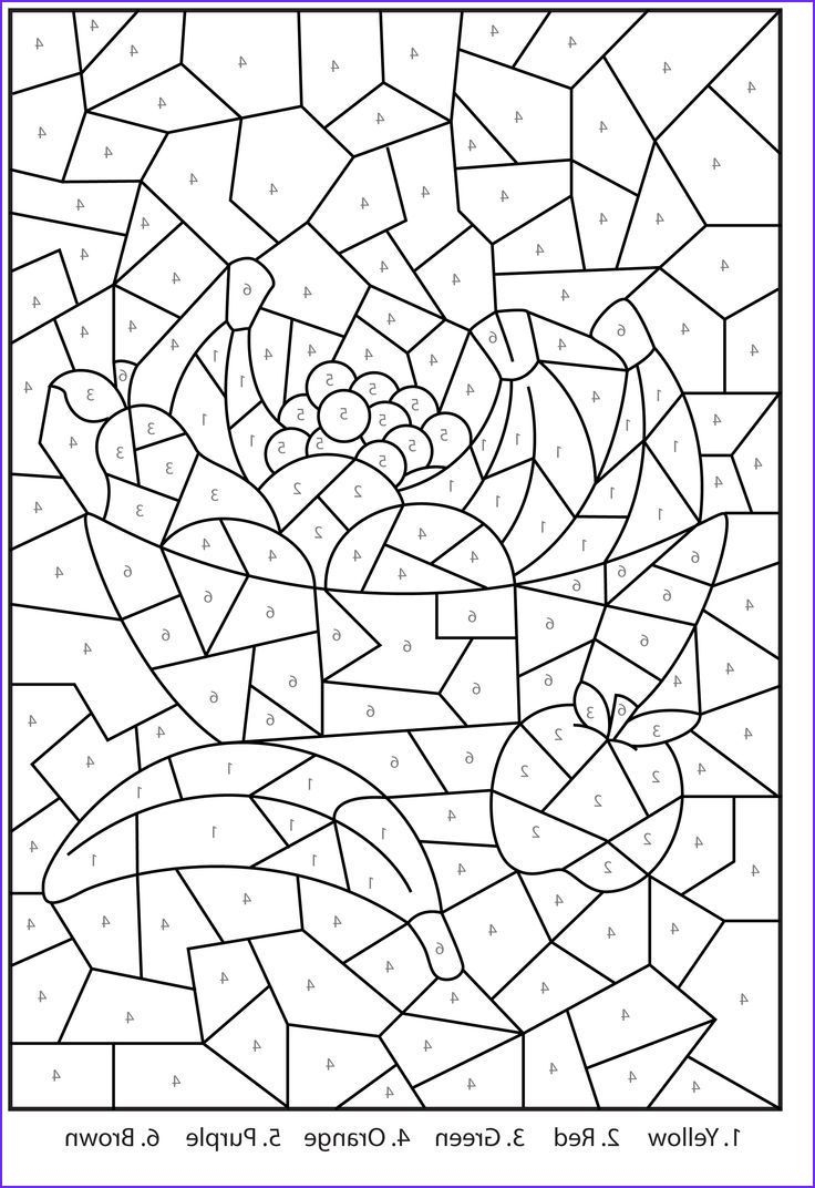 Free Printable Color By Number Worksheets