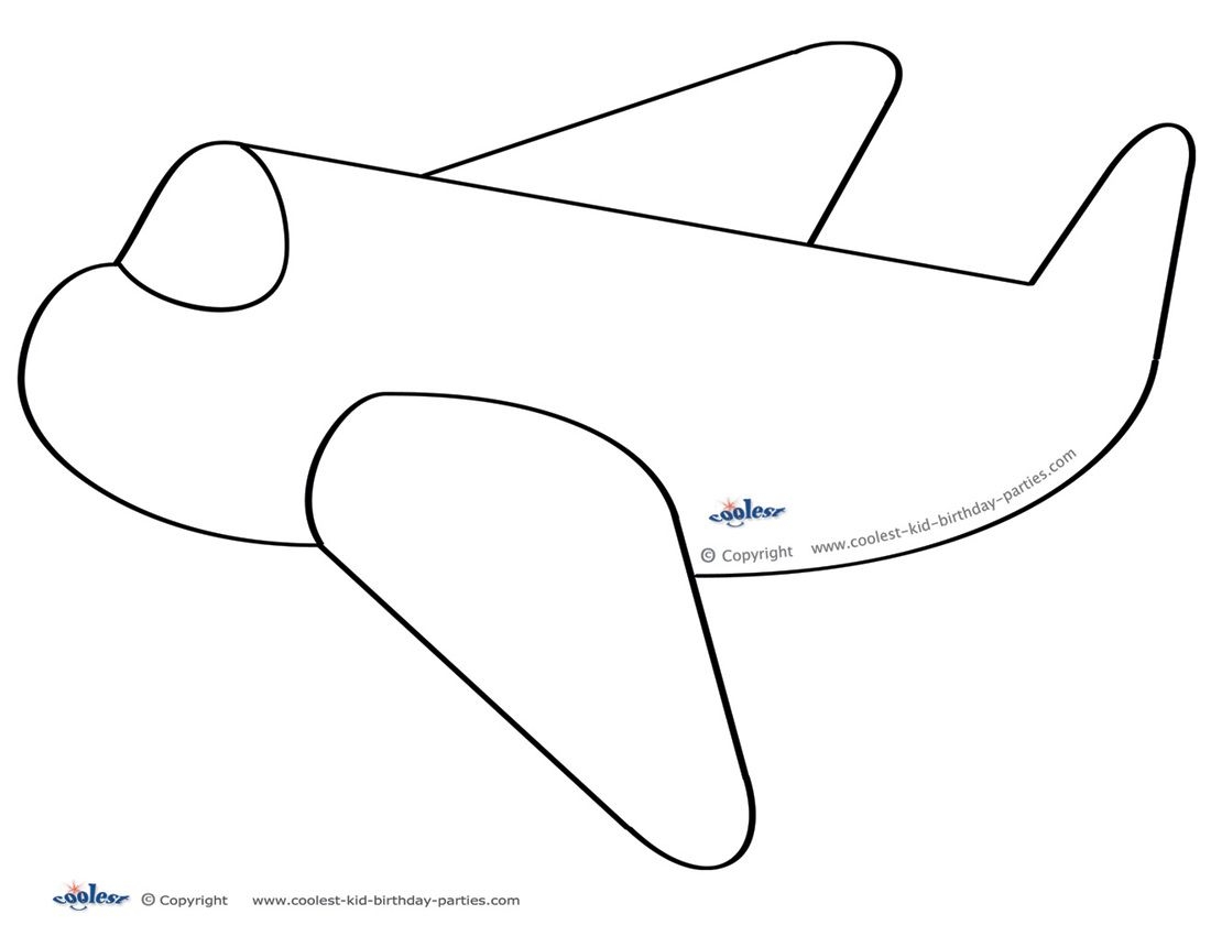 Large Printable Airplane Decoration