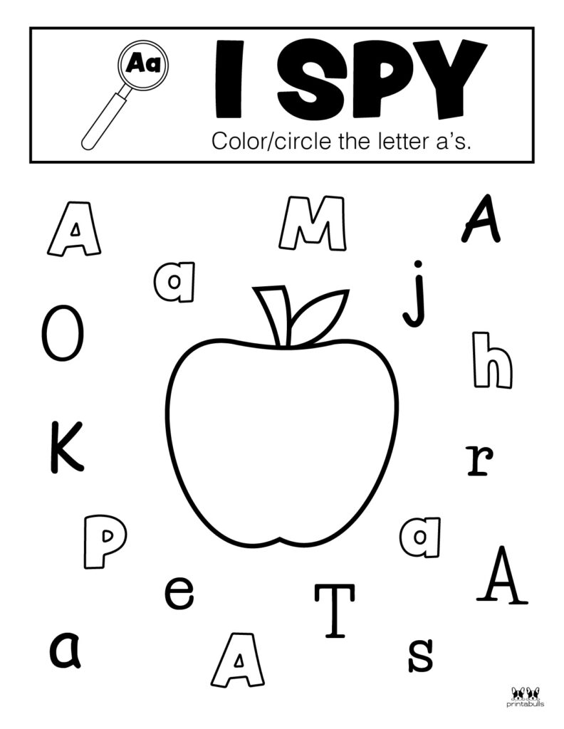 Letter A Worksheets 50 FREE Printables Printabulls 