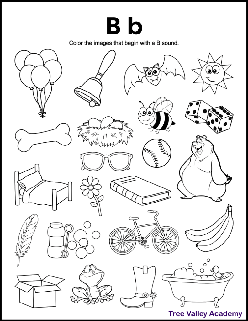 Free Printables For Letter B