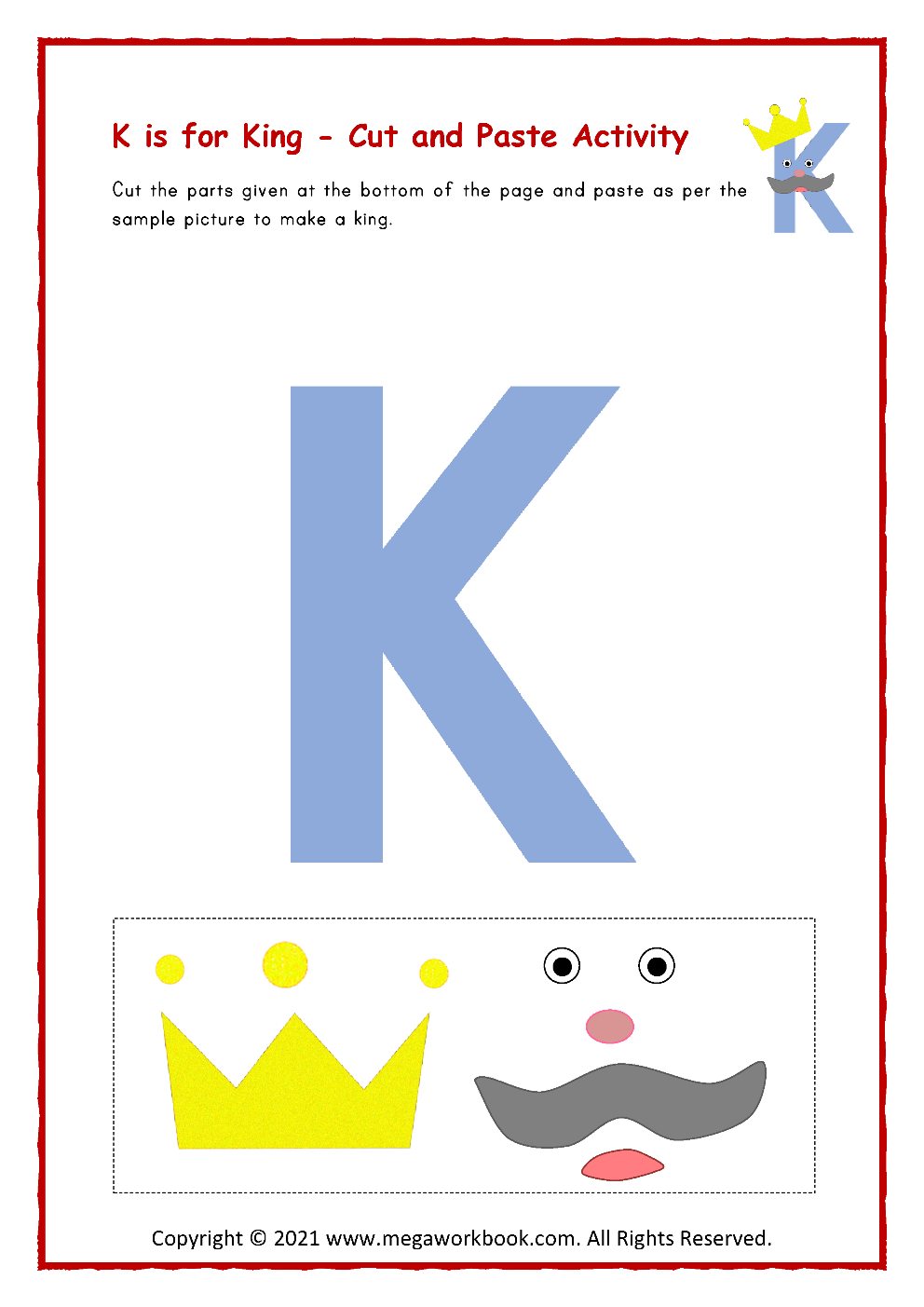 Letter K Worksheet Preschool Printables