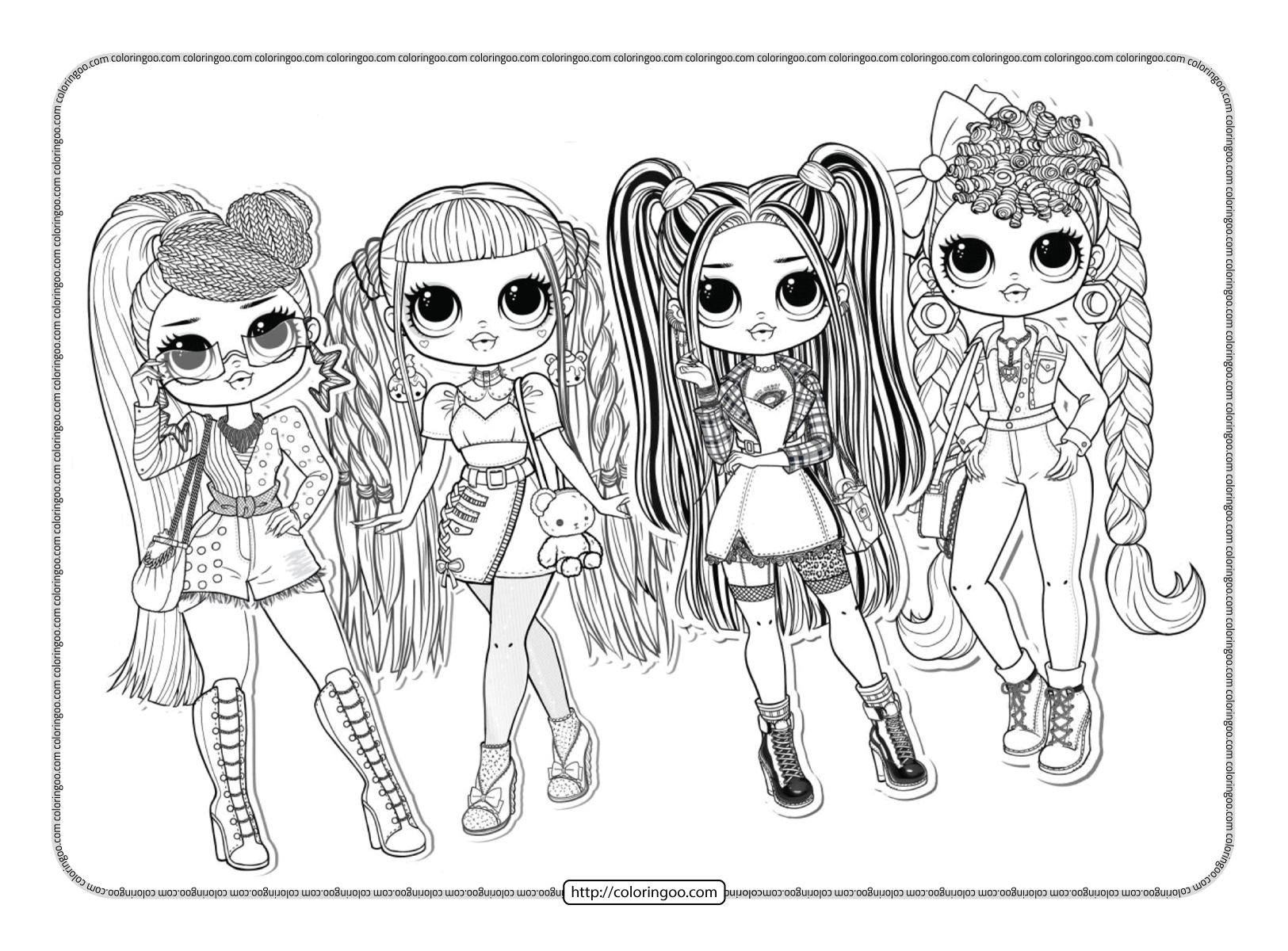 Lol Dolls Coloring Sheet Printable