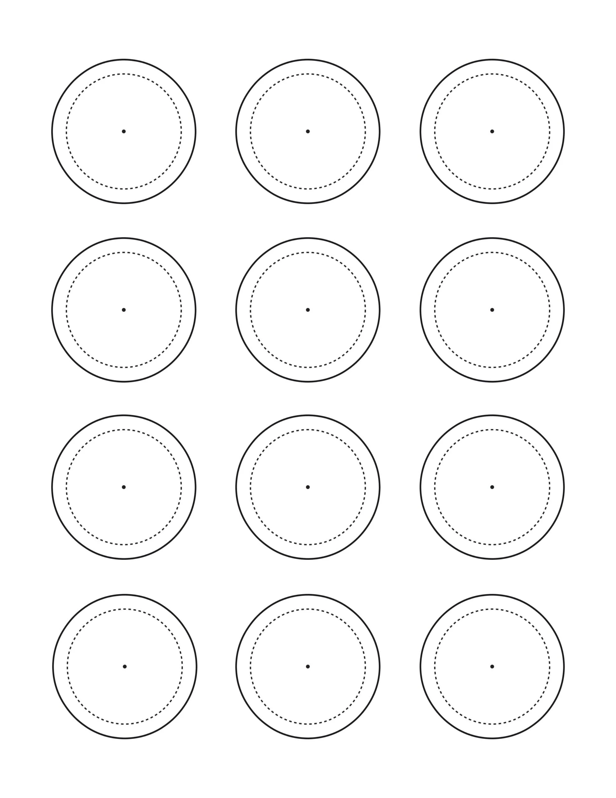 Macaron Piping Template Printable