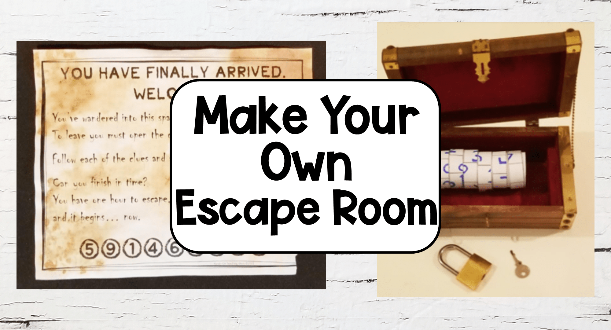 Make Your Own Escape Room For Kids FREE Printable
