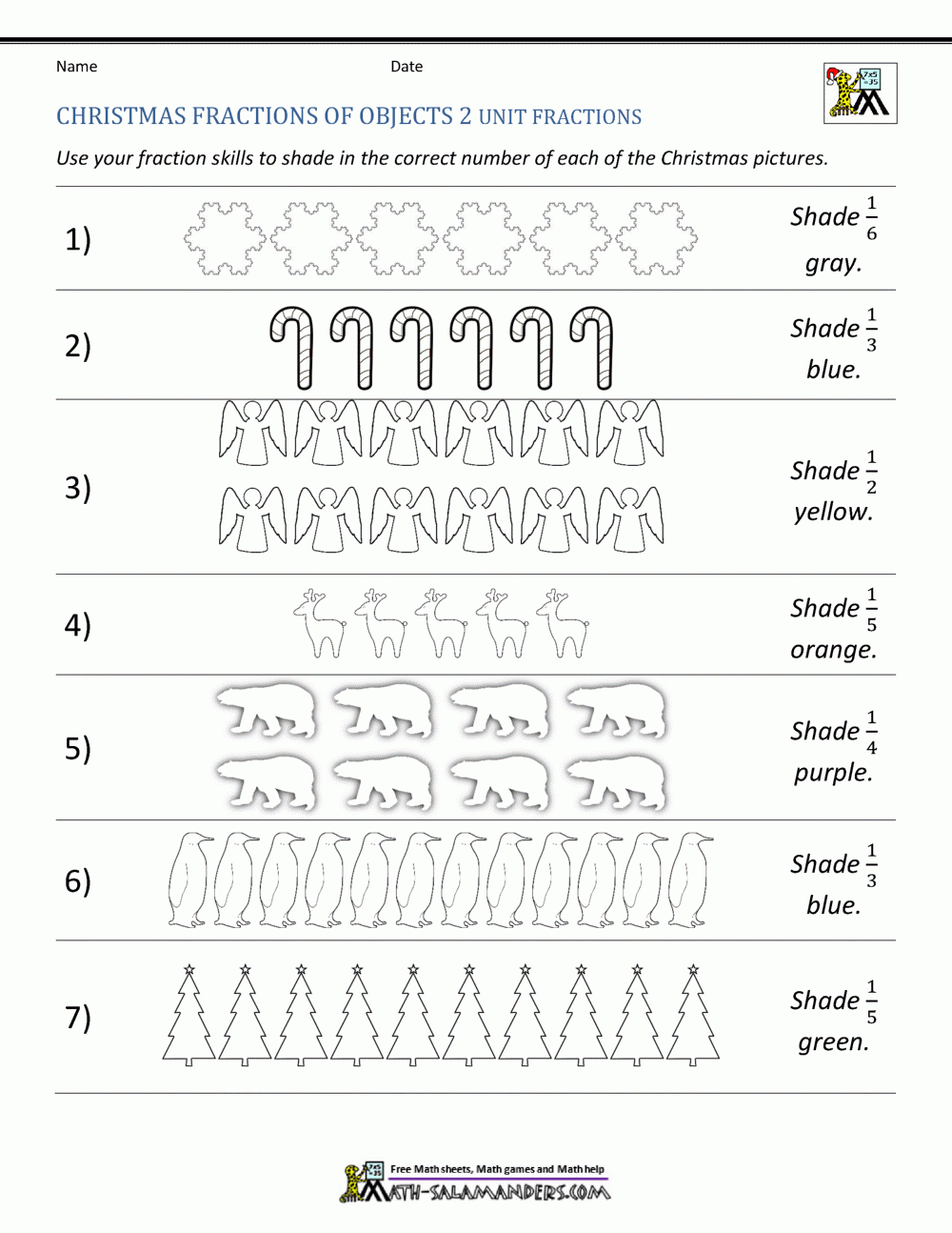 Math Christmas Activities 4th Grade