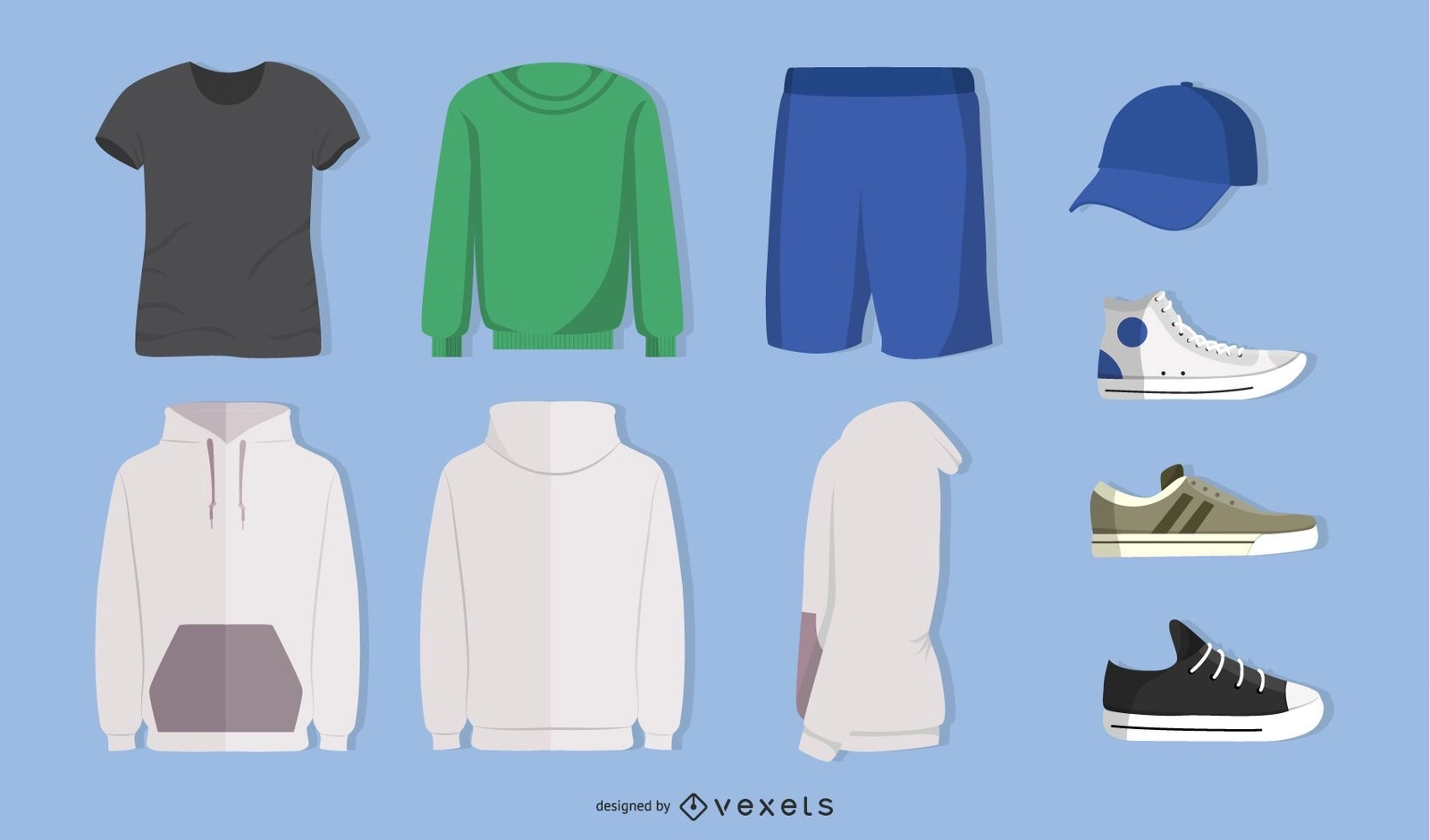 Mens Sports Clothes Vector Download