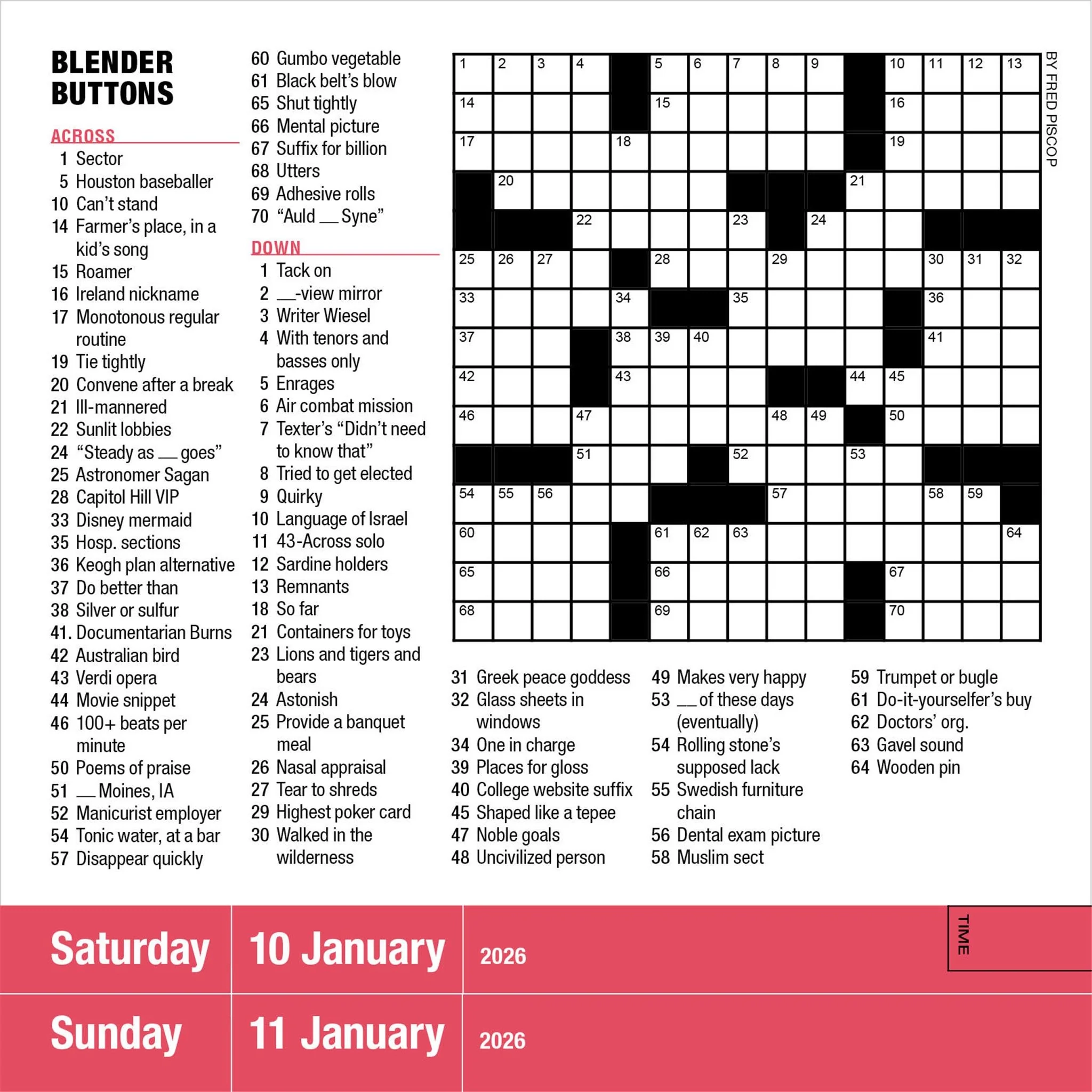 Printable Nyt Sunday Crossword Puzzles 2026