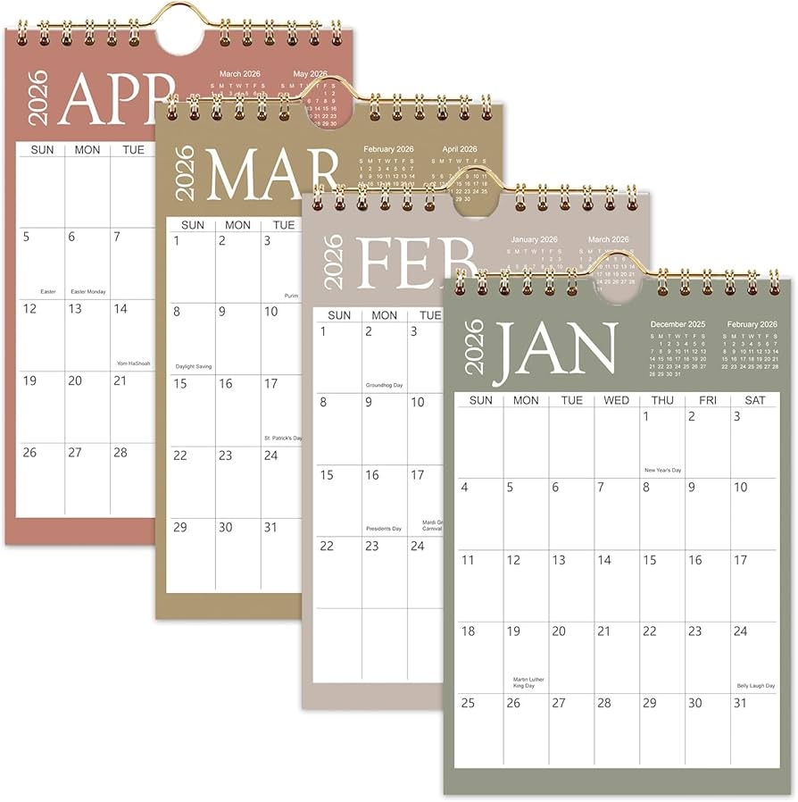 Mini Wall Calendar 2026 2027 6x9 Inch Mini Calendar 18 Month Small Calendar From January 2026 To June 2027 Little Notepad Calendar For Desk 