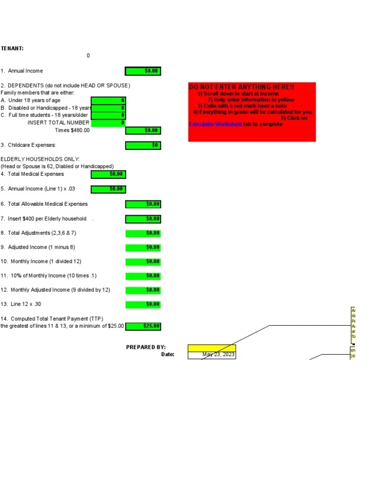 Mixed Family Calculation Worksheet 6 09 Test PDF 