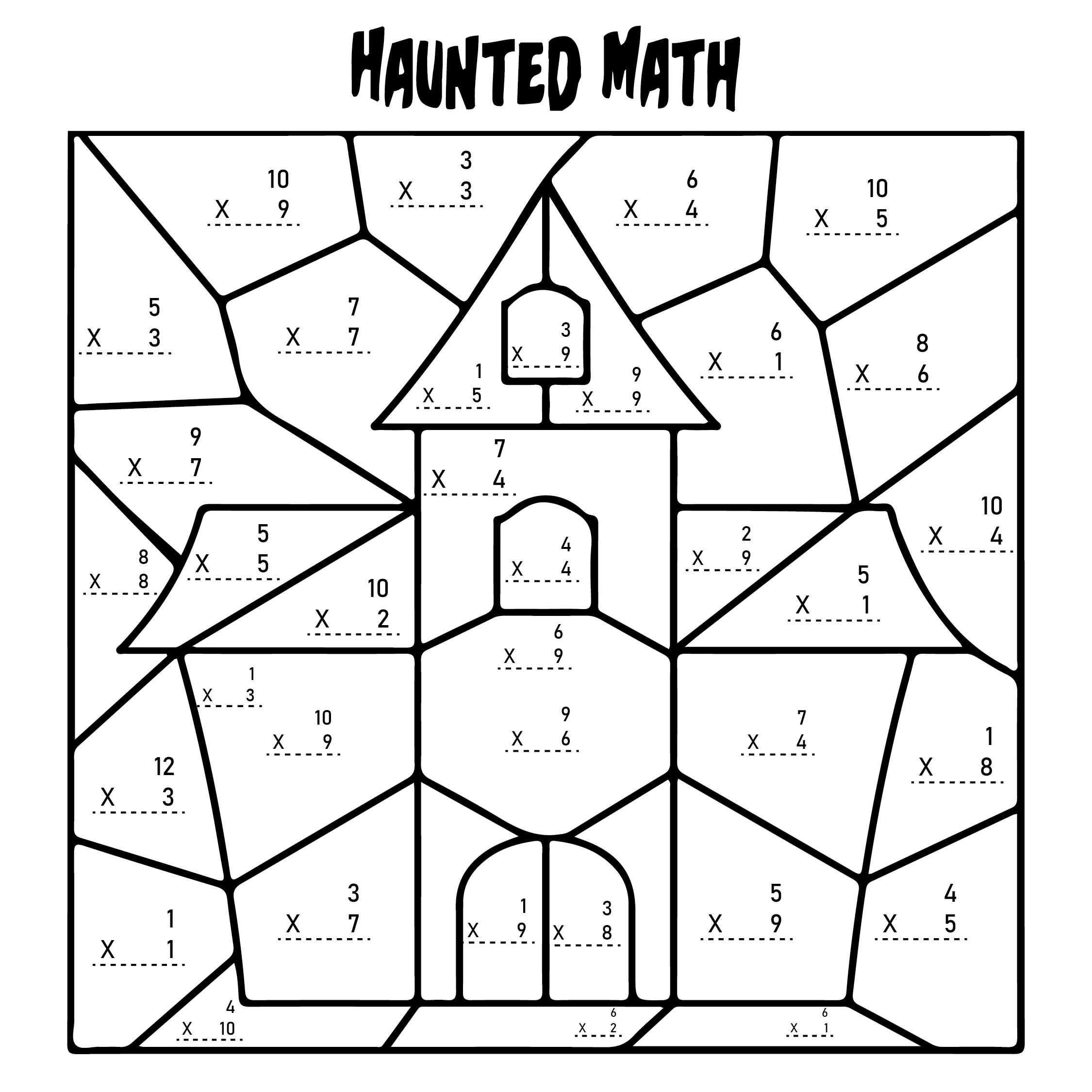 Multiplication Halloween Worksheets 15 Free PDF Printables 