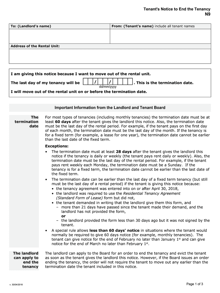 N9 Form Fill Out amp Sign Online DocHub