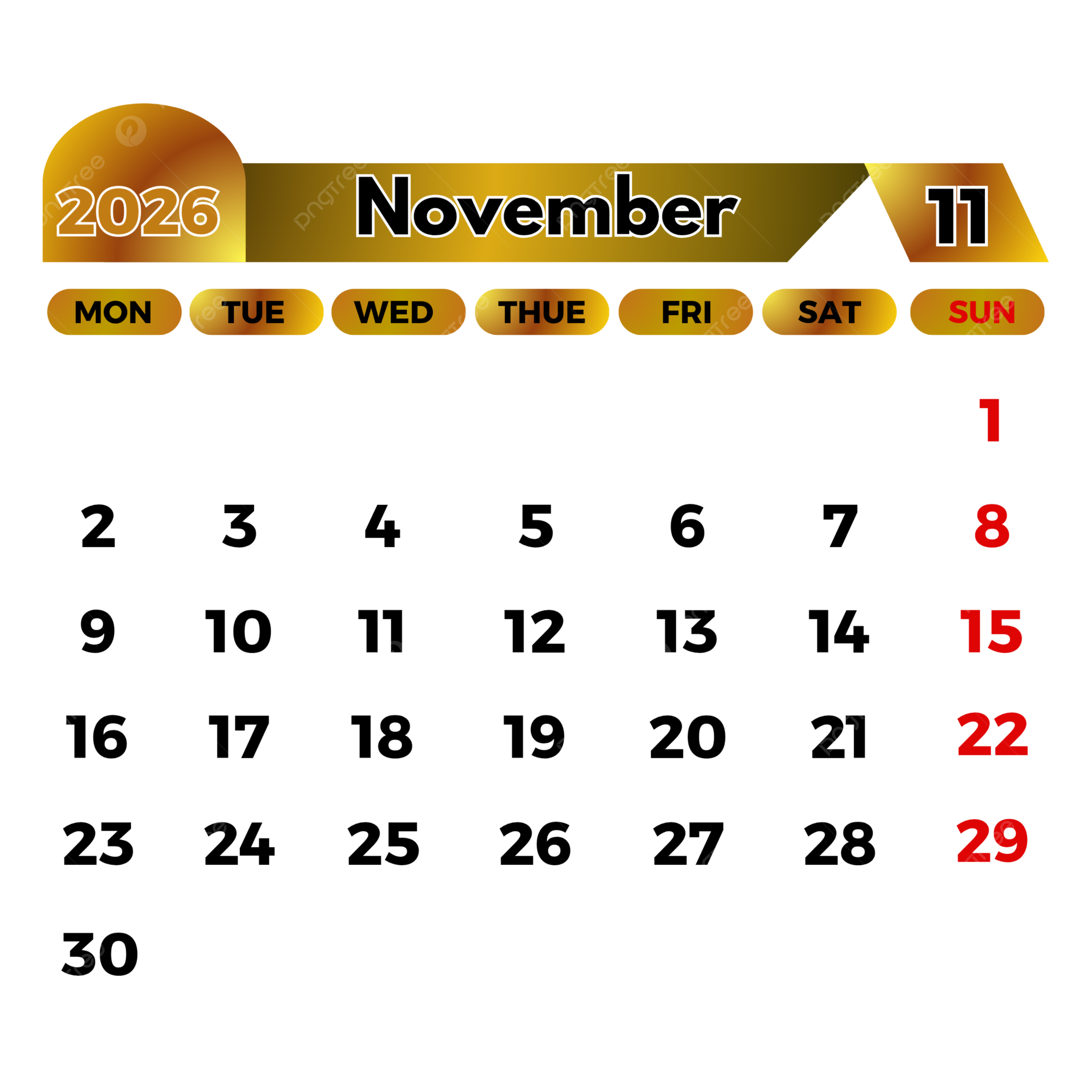 November 2026 Calendar Templates November 2026 Calendar Calendar 