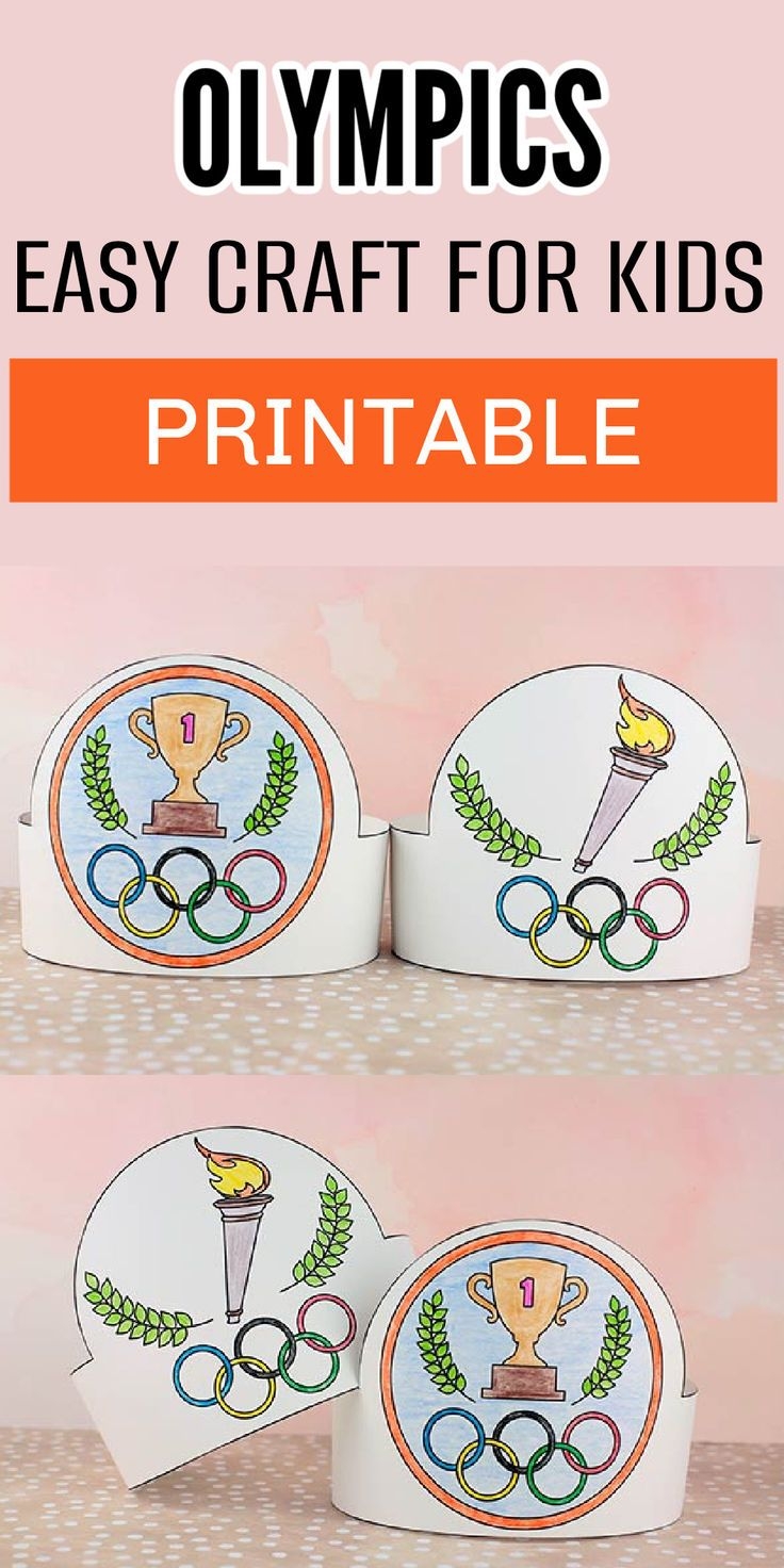 Olympics Paper Craft With Easy Printable Template For Kids