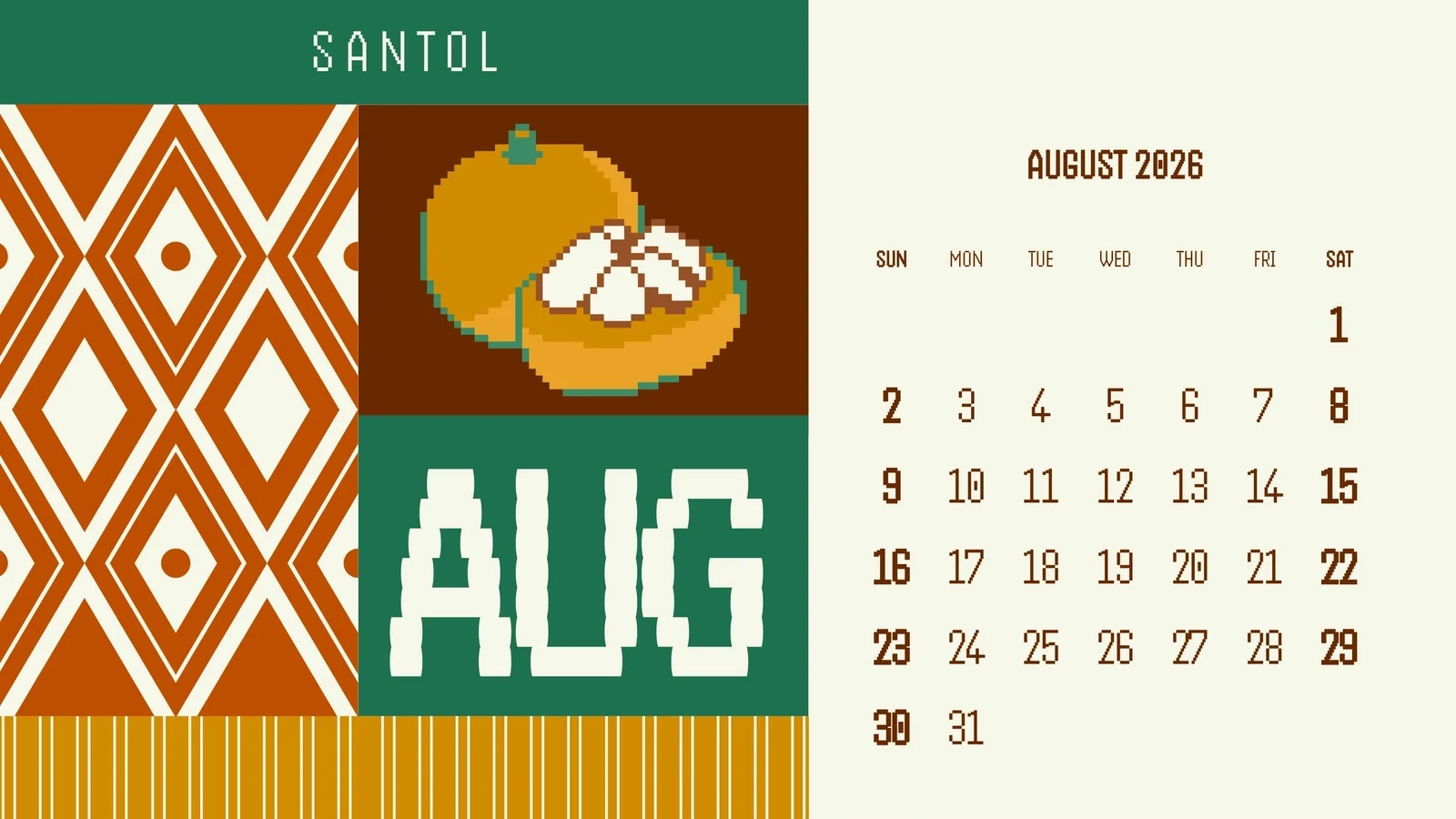 Free Printable Calendar Templates August 2026