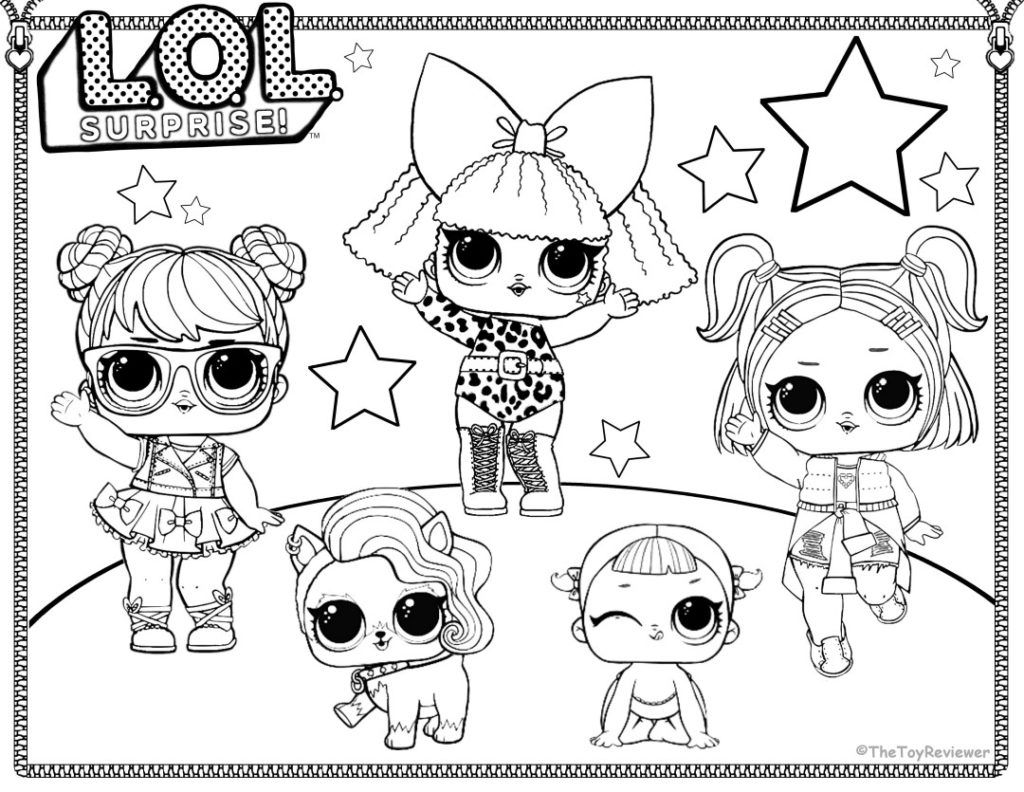 Pages Printable Lol Dolls To Print And Colour Surprise Coloring 