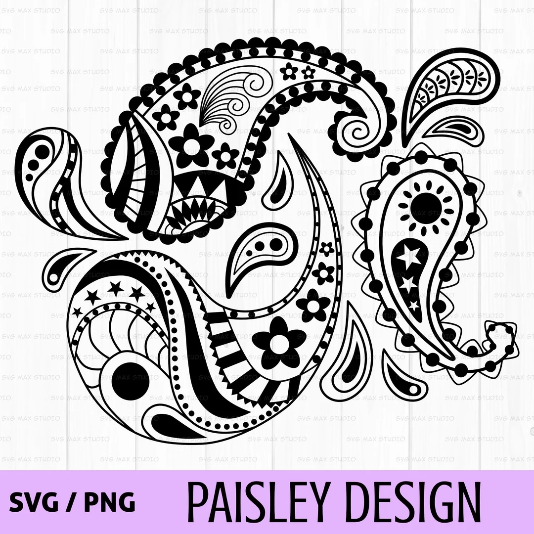 Paisley Print Clip Art