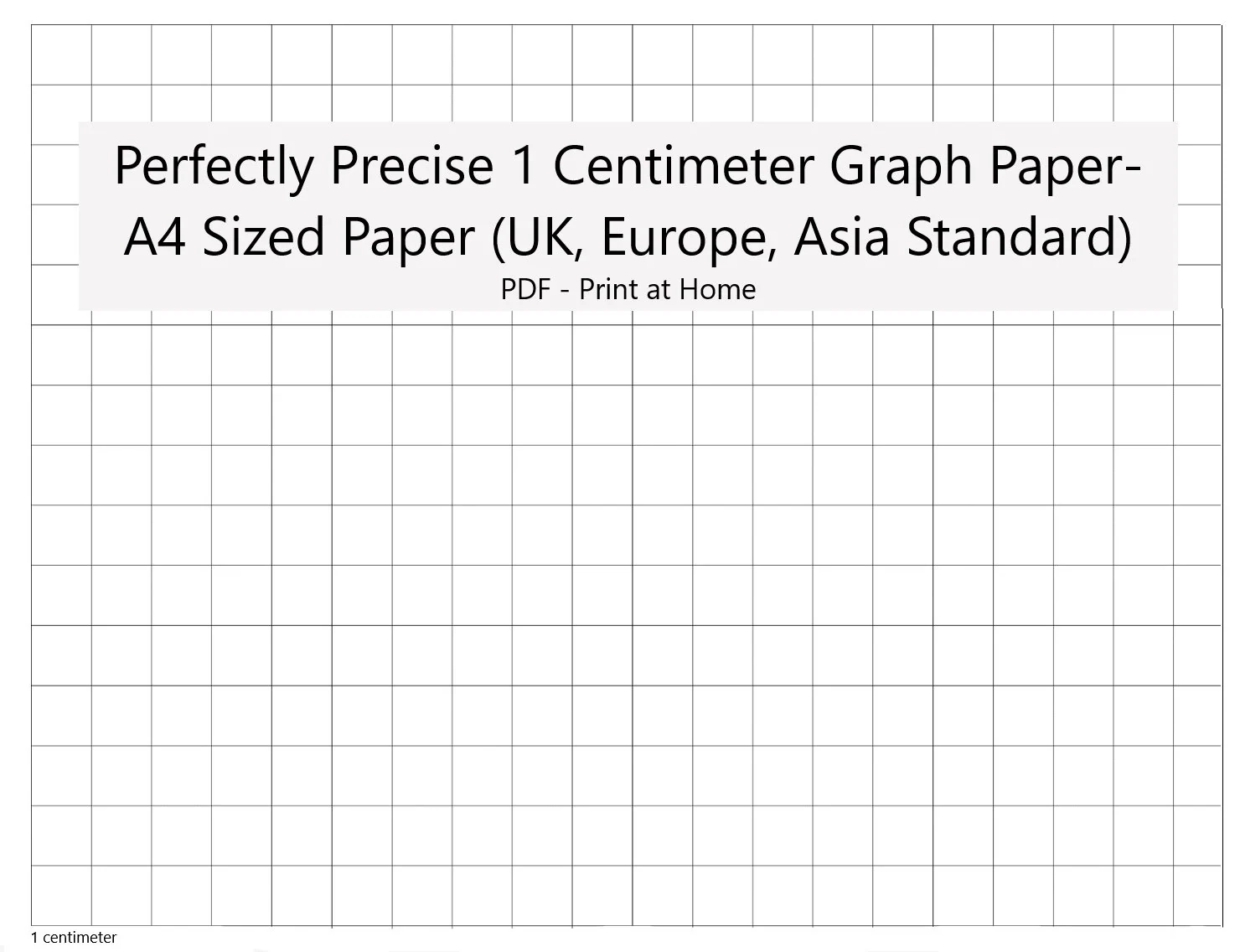 Grid Paper Printable 1 Cm