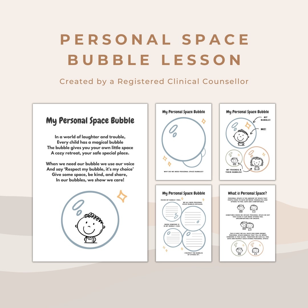 Personal Space Bubble Worksheets And Education For Teachers And 