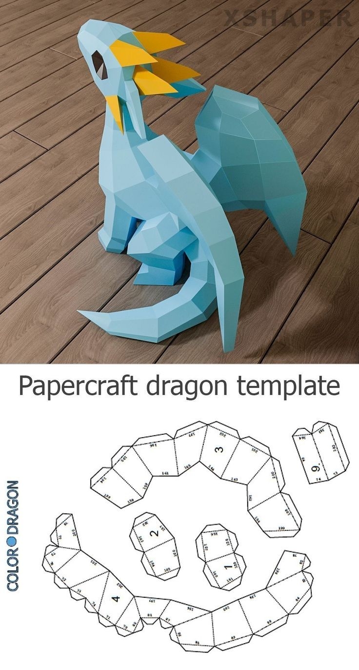 Pin By Vivianne Soares On Paper Art Dragon Crafts Paper Crafts 