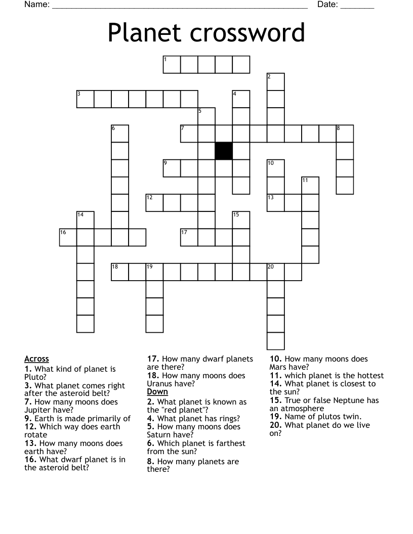 Planet Crossword WordMint