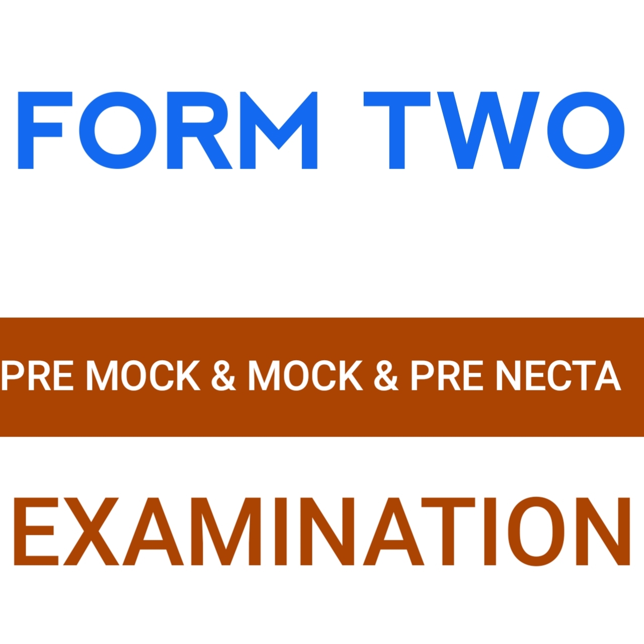 pre mock amp mock amp pre necta exams form two 2025 2026 all regions