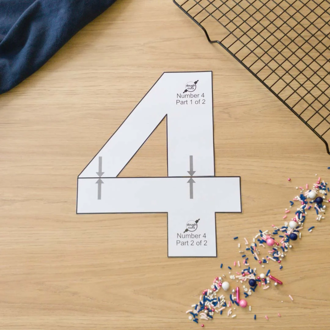 Printable Number 4 Template