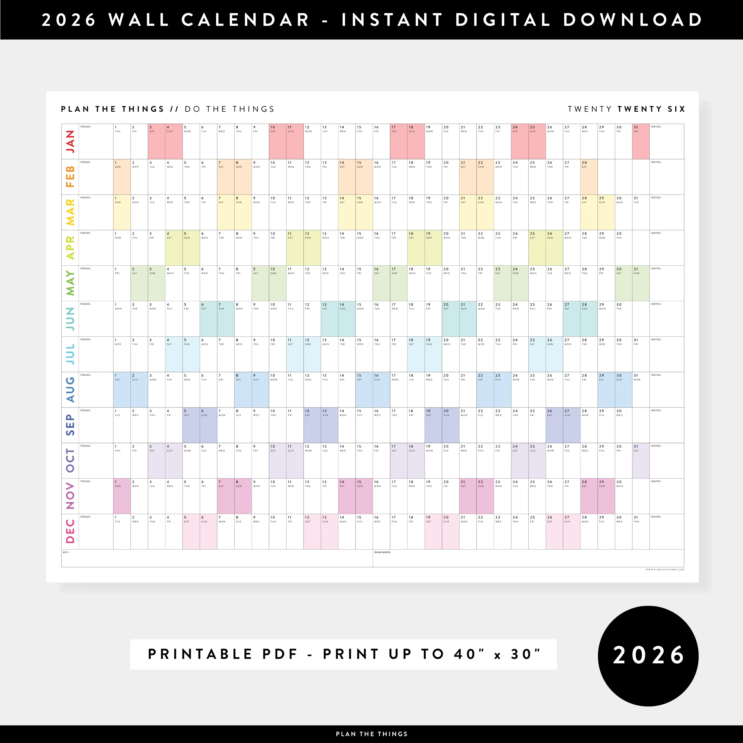 Printable 2026 Calendar With Lines