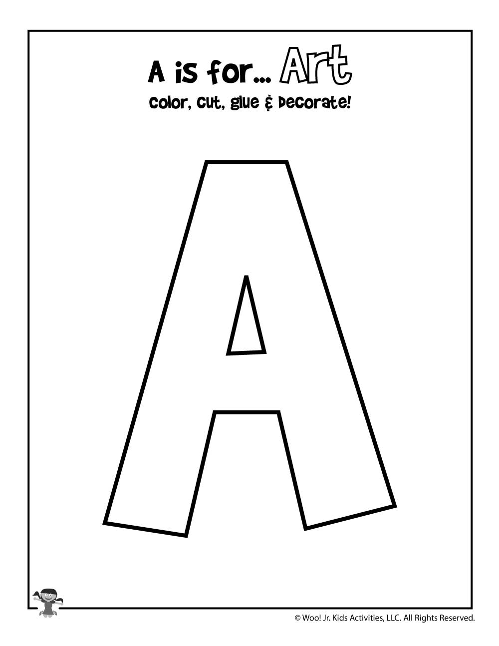 Printable Alphabet Crafts Letters A To Z Woo Jr Kids 