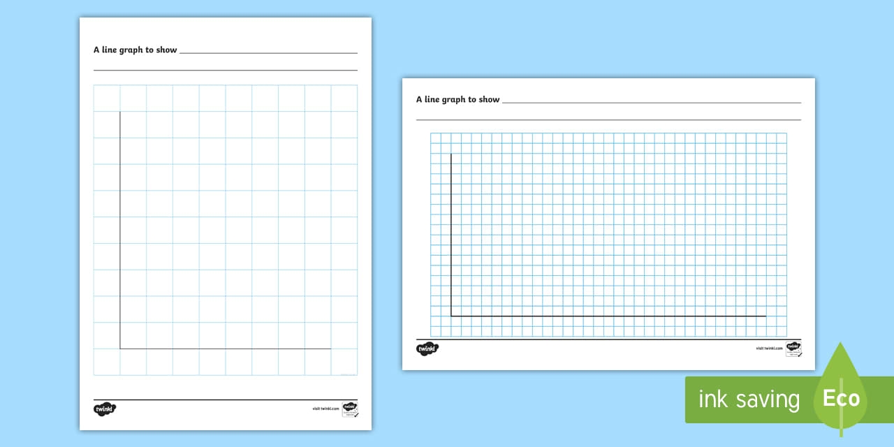 Printable Blank Line Graph Template Maths Years 3 6