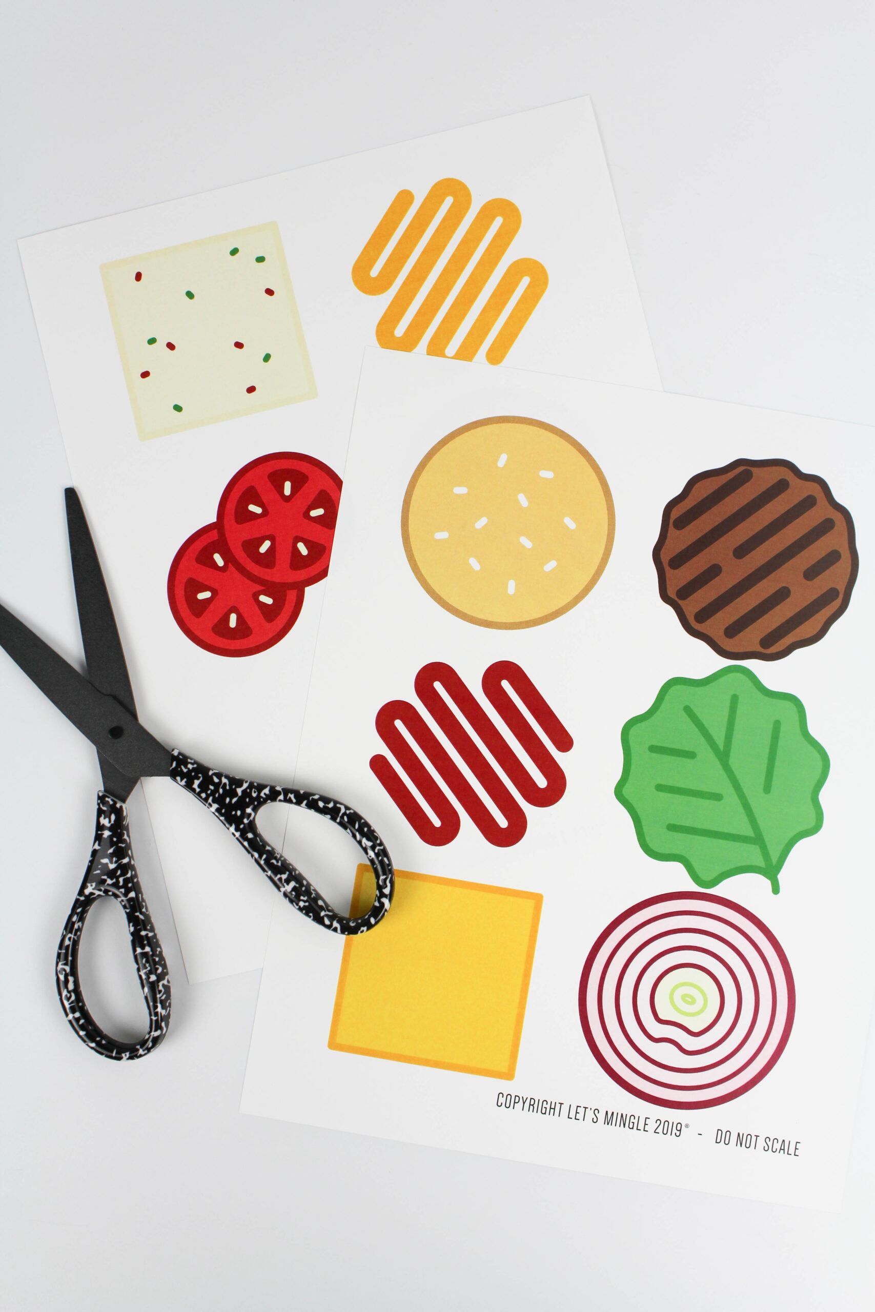 Printable Burger Party Garland Let s Mingle