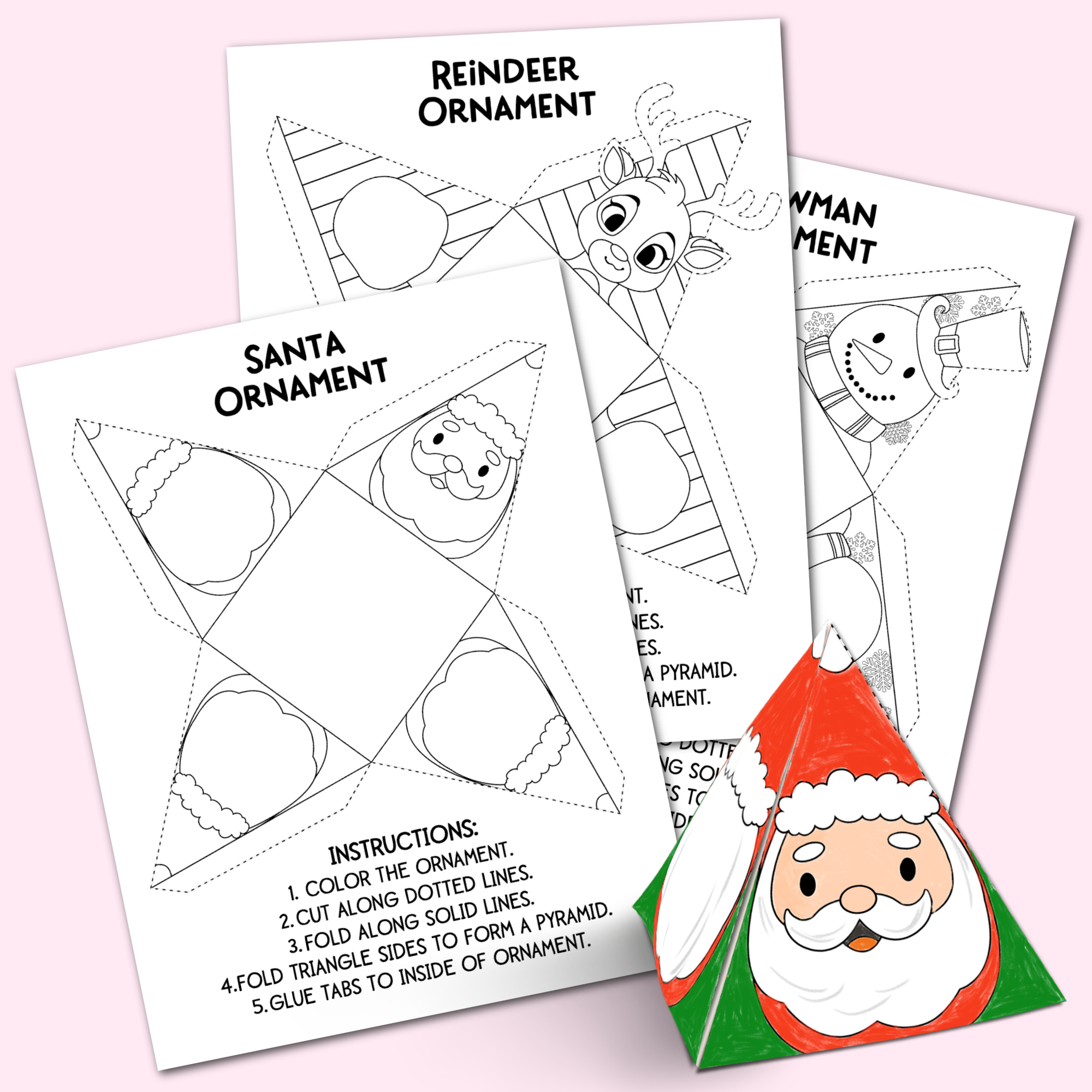 Christmas Ornaments Printable Template