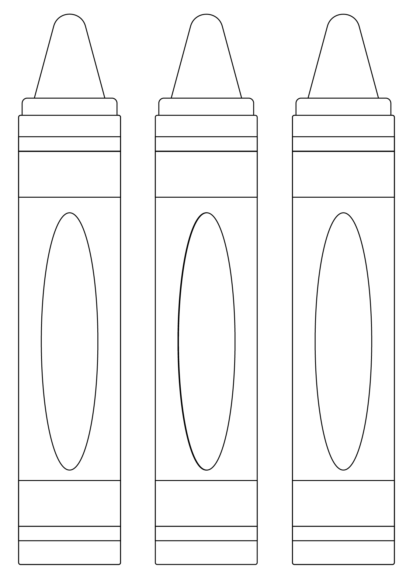 Free Crayon Template Printable
