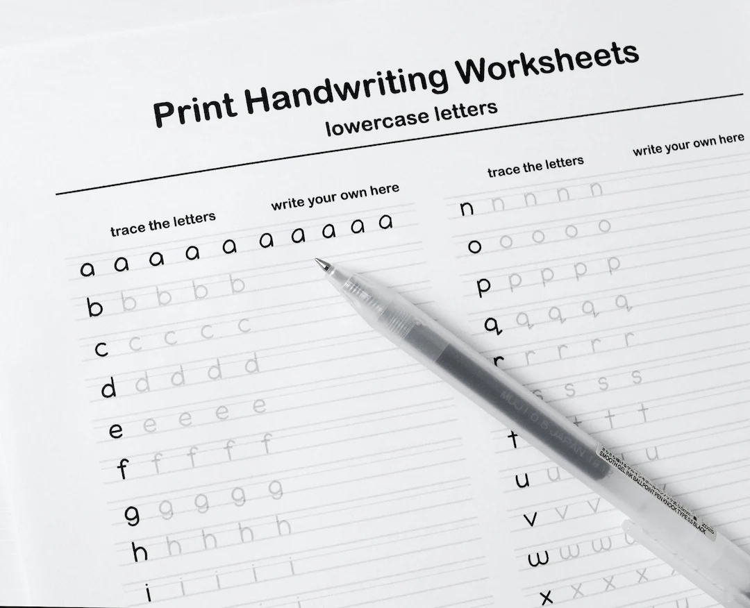 Printable Handwriting Worksheets 5 Pages letters Words And 