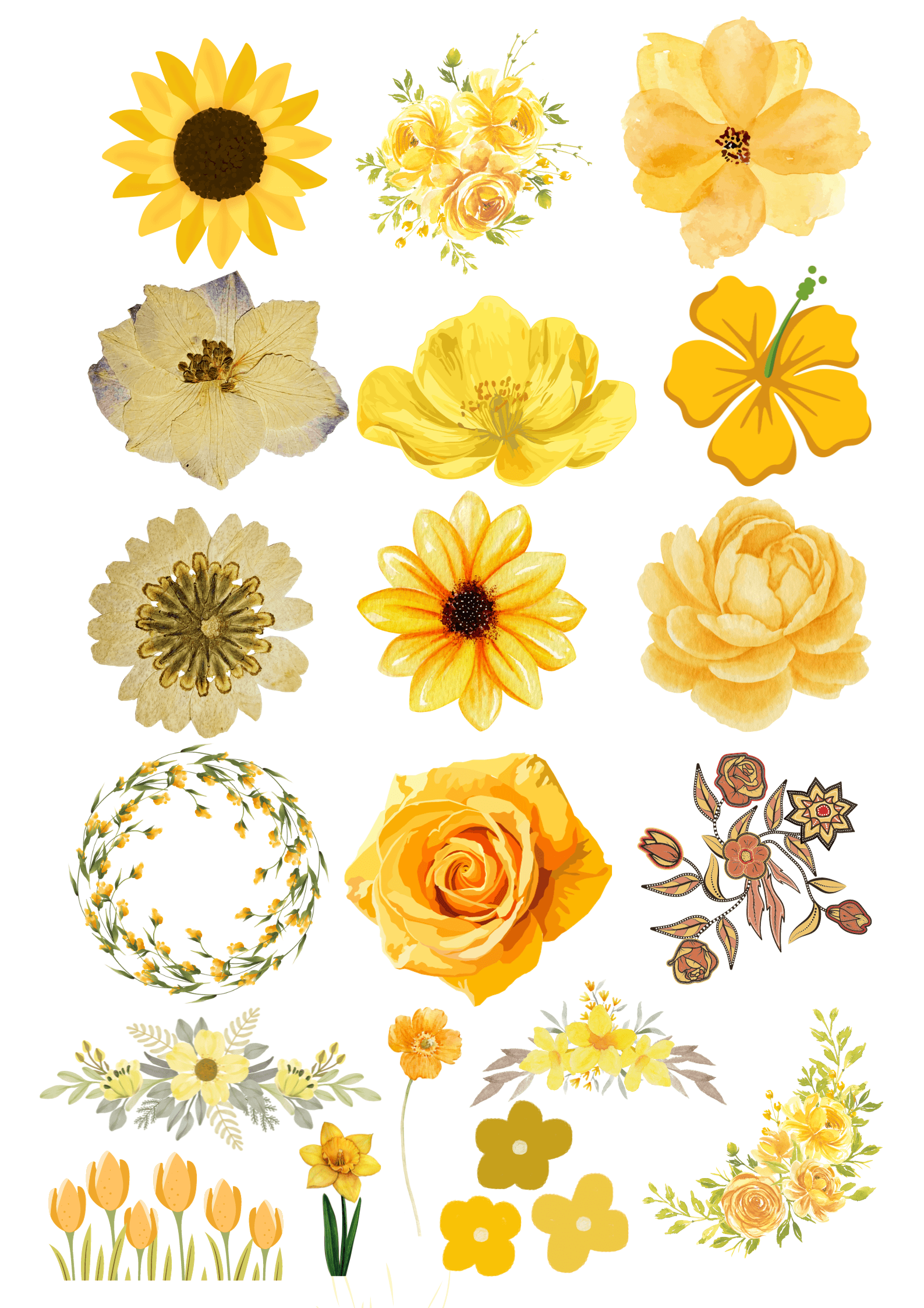 PRINTABLE STICKER FLOWER THEME By Artsymindph Raket PH