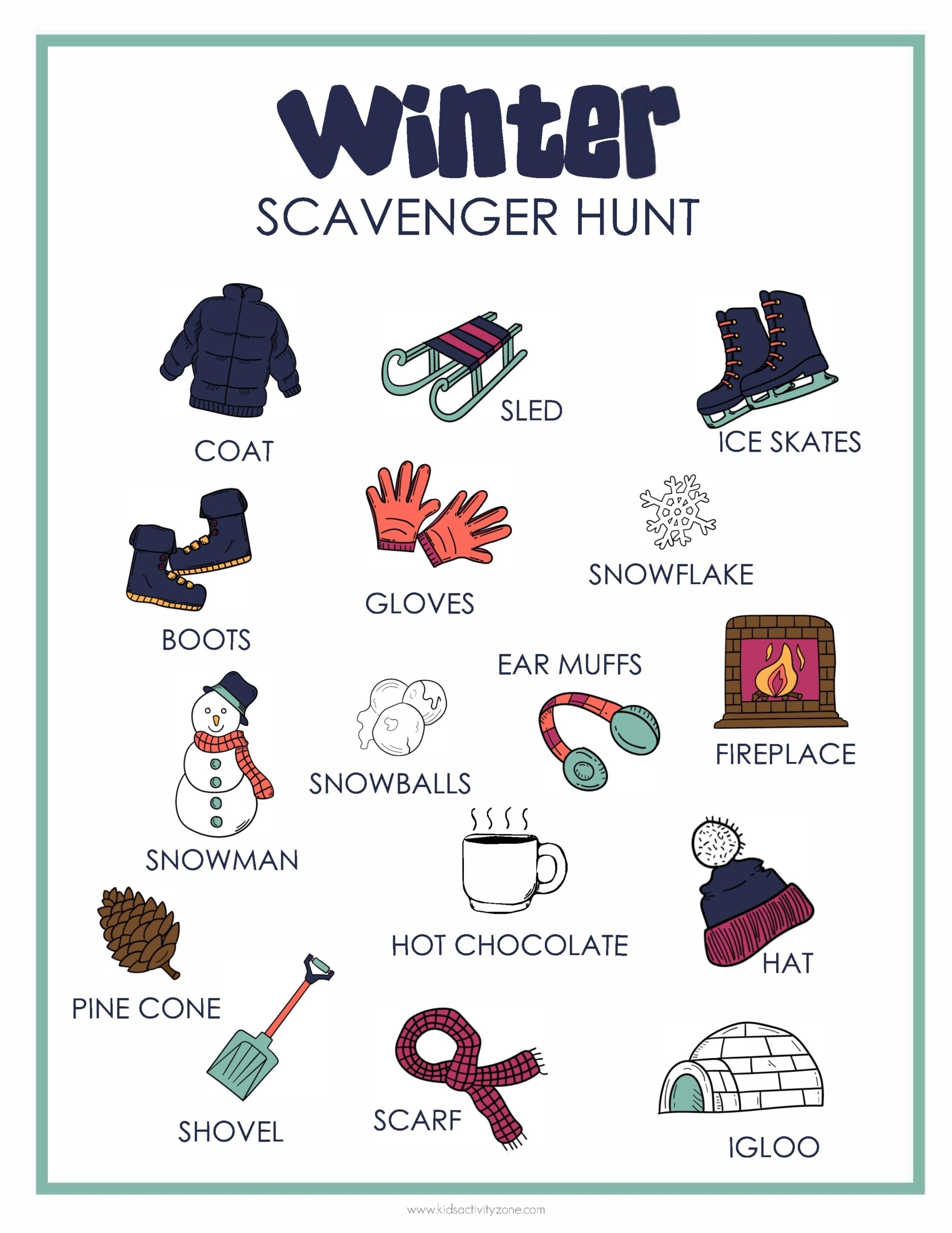 Winter Free Printables For Kids