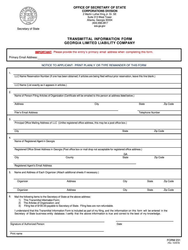 Pt 61 Form Georgia