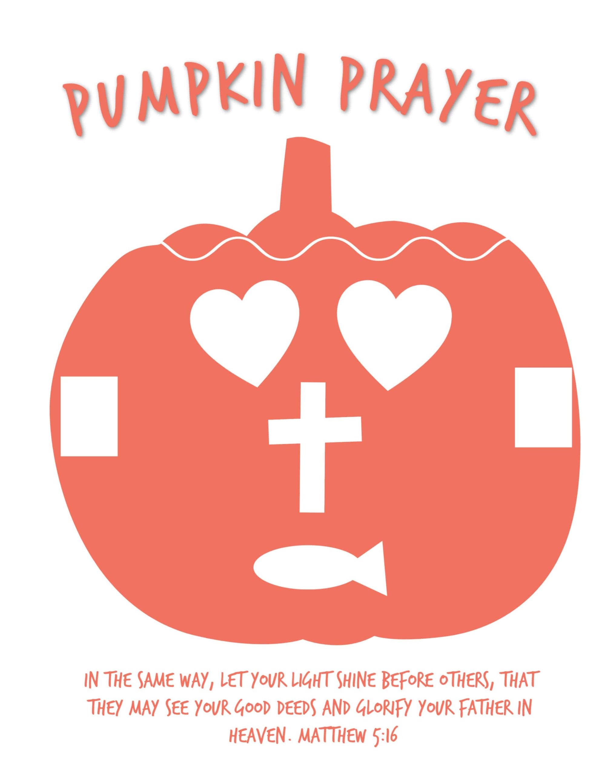 Pumpkin Prayer Poem Free Printbale Activity amp Object Lesson For Kids