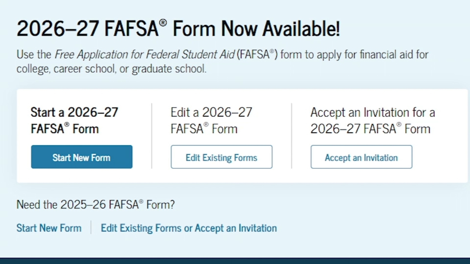 Fafsa Form 2026 26