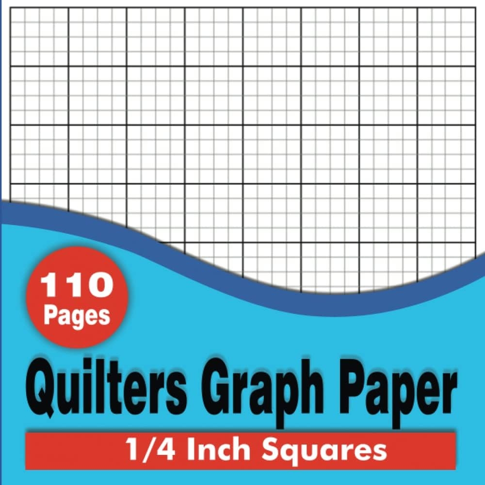 Quilters Graph Paper 50 Sheets Single Side Pages 8 X8 Square 