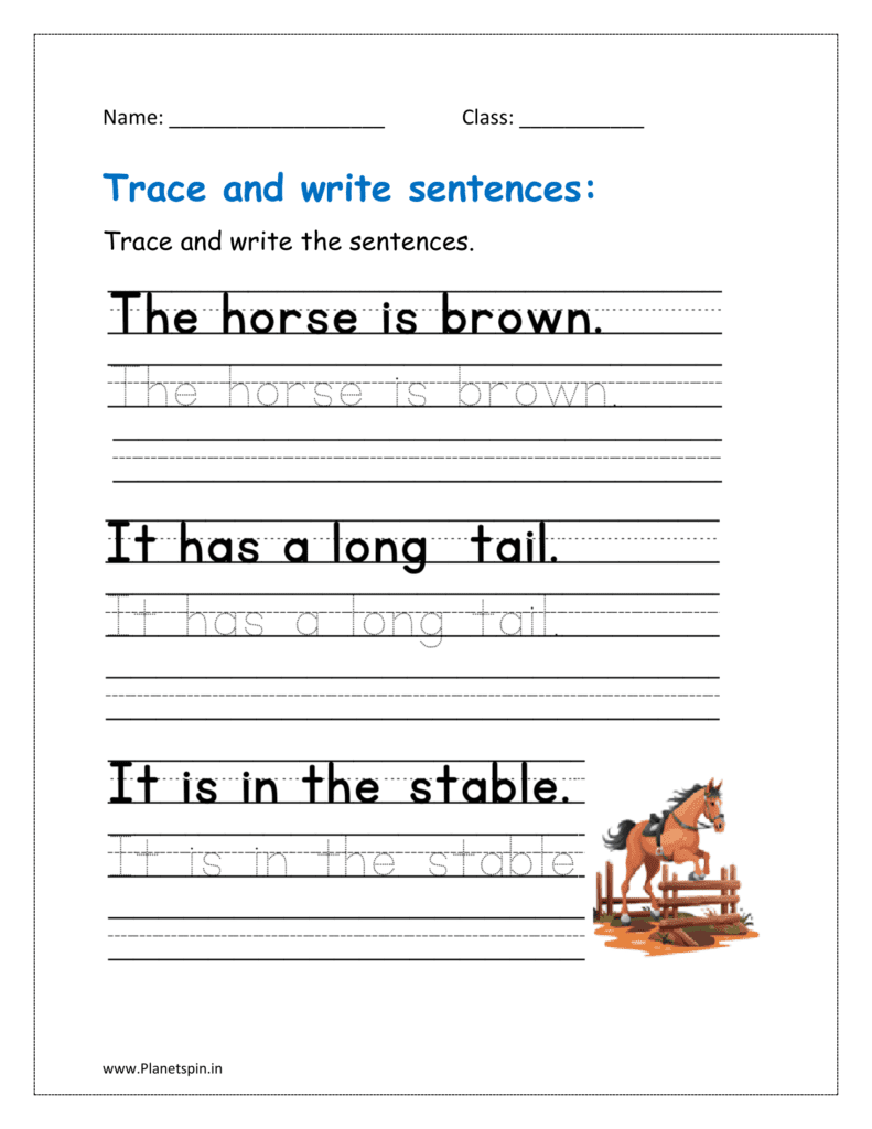 Read Trace And Write Worksheets PDF Planetspin in