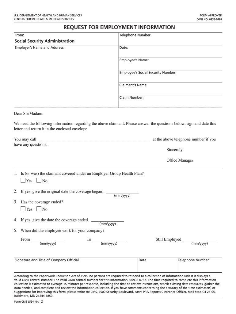 Request For Employment Information Form Fill Out amp Sign Online 