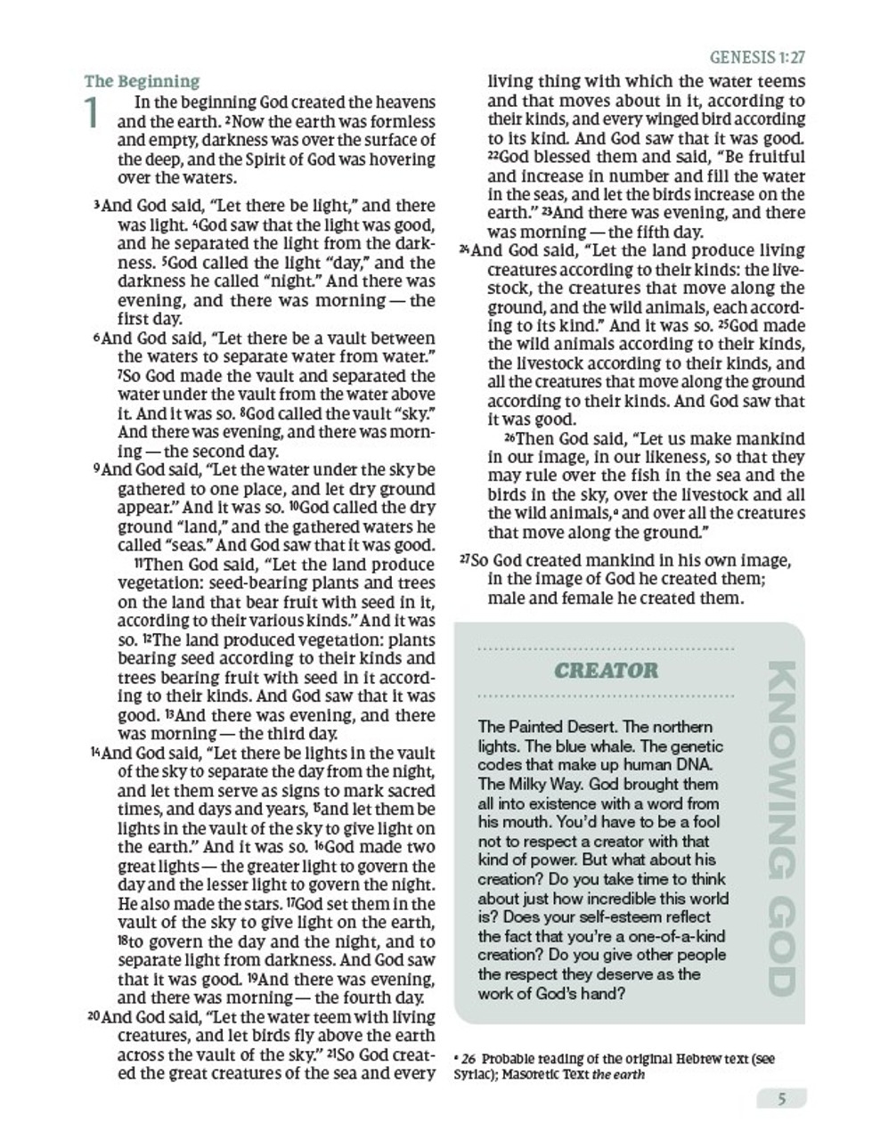 Printable Niv Bible Text
