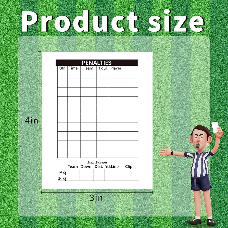 RunNico 50 Sets Football Referee Score Card Thick Print Football RunNico 50 Sets Football Referee Score Card Thick Print Football