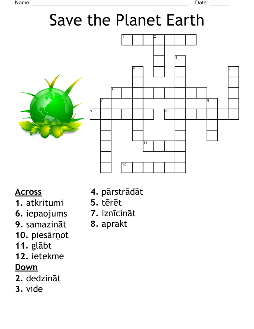 Planet Crossword Clue 6 Letters
